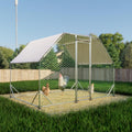 10x6.5-Foot Walk-In Metal Chicken Coop and Poultry Run