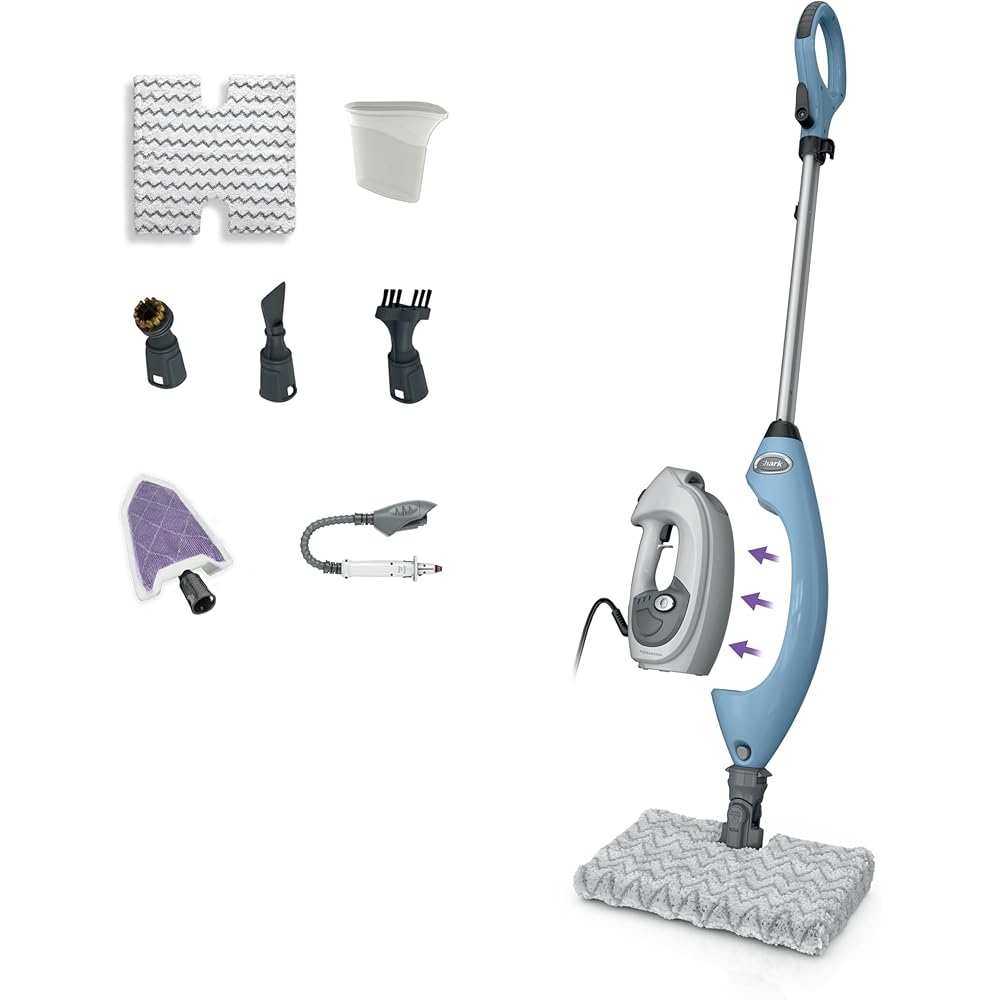 Shark Lift-Away 5-in-1 Detachable Handheld Steam Mop (Blueberry)
