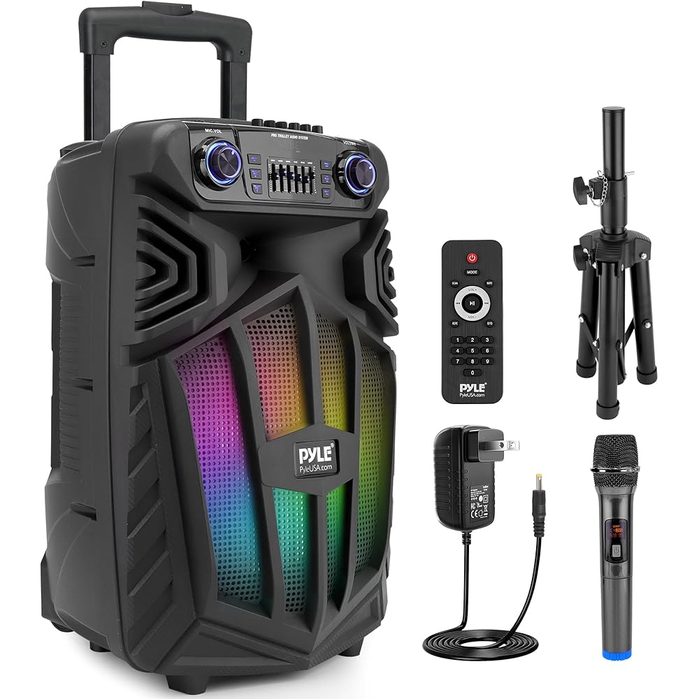 Pyle 15-Inch 1680W Portable Bluetooth PA Speaker System