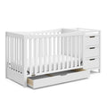 Graco REMI Convertible Crib and Changer with Premium Foam Mattress (White)