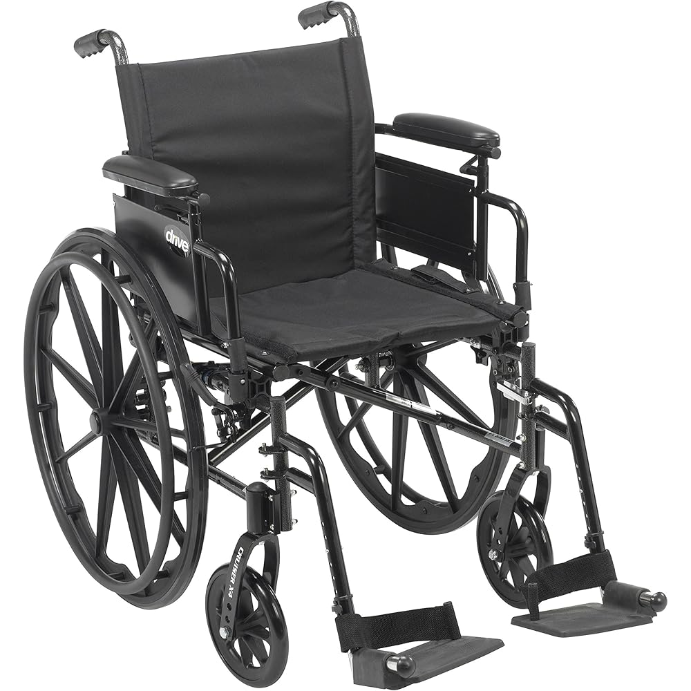 Drive Medical Cruiser X4 Lightweight 18-Inch Axle Wheelchair