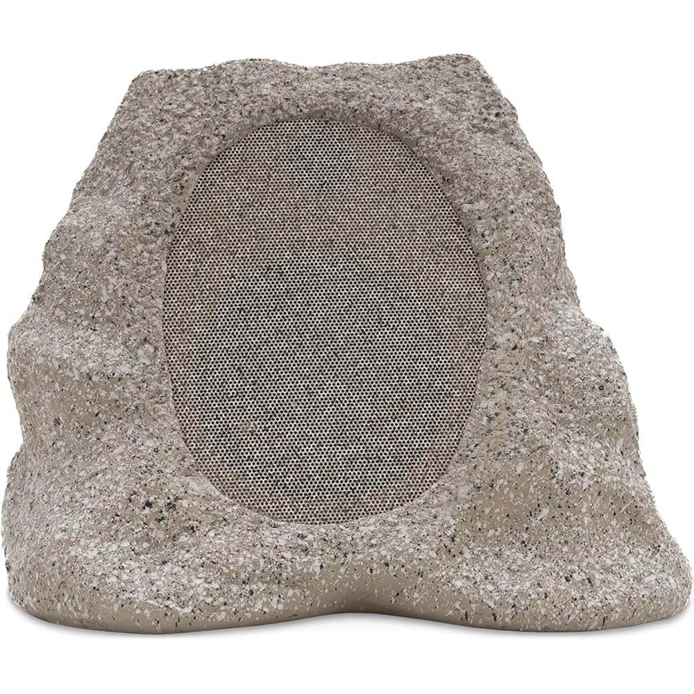 Victrola Rock Speaker Connect, Stone, Wireless Outdoor with Bluetooth 5.3, 22-Hour Battery Life, with Solar Charging, Link Up to 20 Rock Speakers, IP65 Water &amp; Dust Resistant