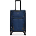 | U.S. Traveler Aviron Bay Expandable Softside Luggage with Spinner Wheels, Navy, Carry-on 23-Inch | Suitcases