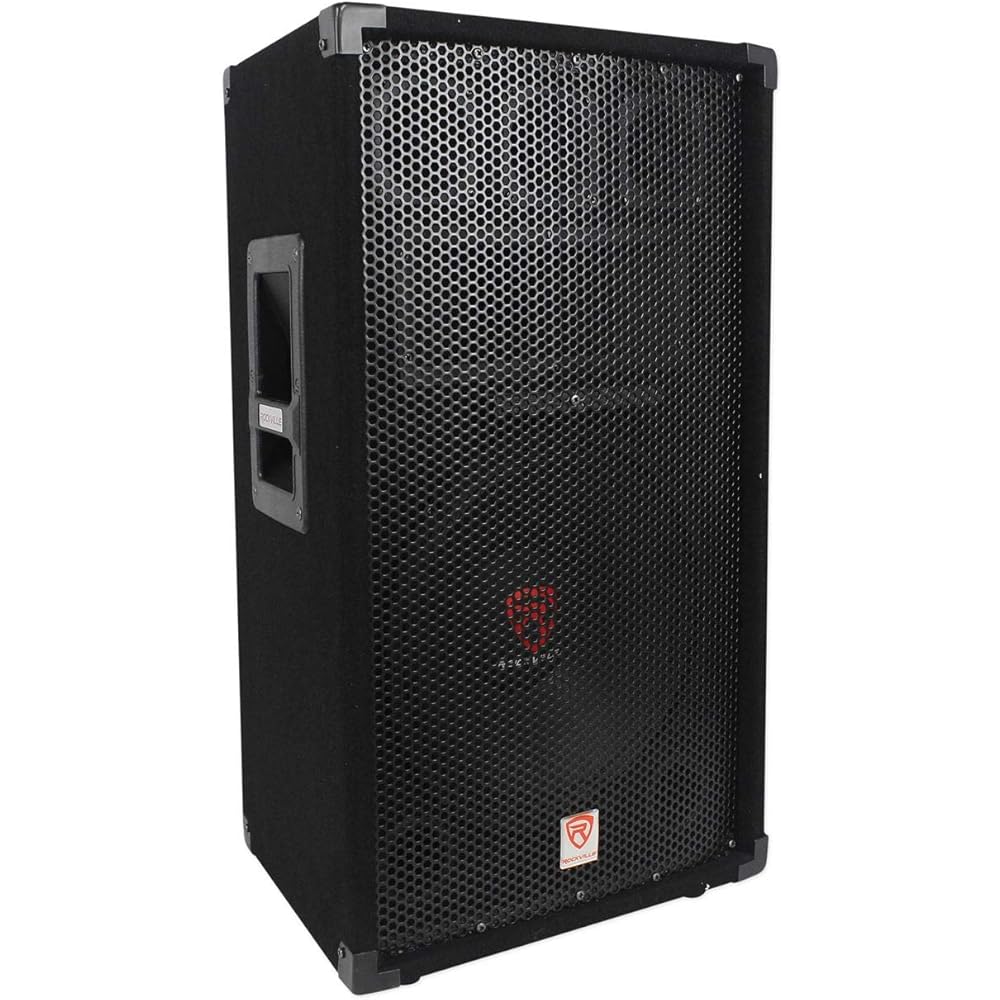 Rockville RSG12 12-Inch 1000 Watt 8-Ohm 3-Way Passive PA Speaker, High-Power Audio, Durable Build, Wide Dispersion, for DJs and Live Events