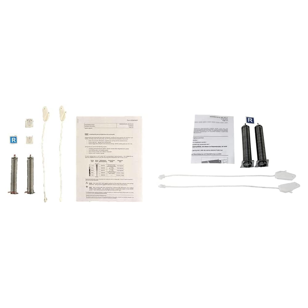 Dishwasher Door Spring and Tension Cable Replacement Repair Kit