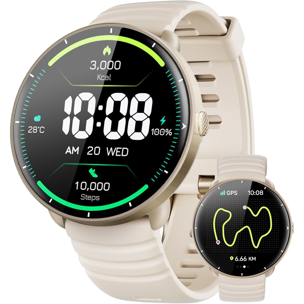 Parsonver 5ATM Waterproof Swimming Smart Watch with Built-In GPS