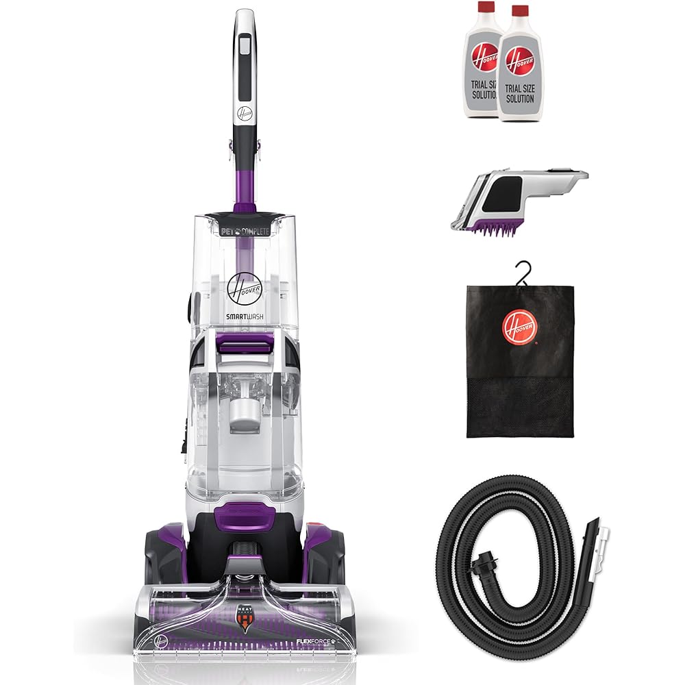 Hoover SmartWash Pet Automatic Carpet Cleaner Machine with Spot Chaser Wand, Deep Cleaning Carpet Shampooer Machine, Pair with a Hoover Carpet Cleaner Solution for a Bright, Refreshed Home