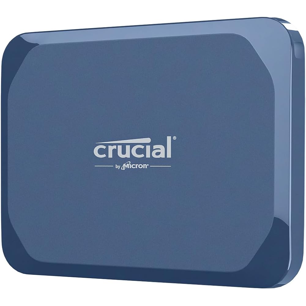 Crucial X10 4TB Portable SSD, Up to 2,100MB/s, USB 3.2 USB-C, External Solid State Drive, Compatible with Windows, Mac &amp; Android, Durable Storage for Games, Photos &amp; Files, Blue CT4000X10SSD9-02