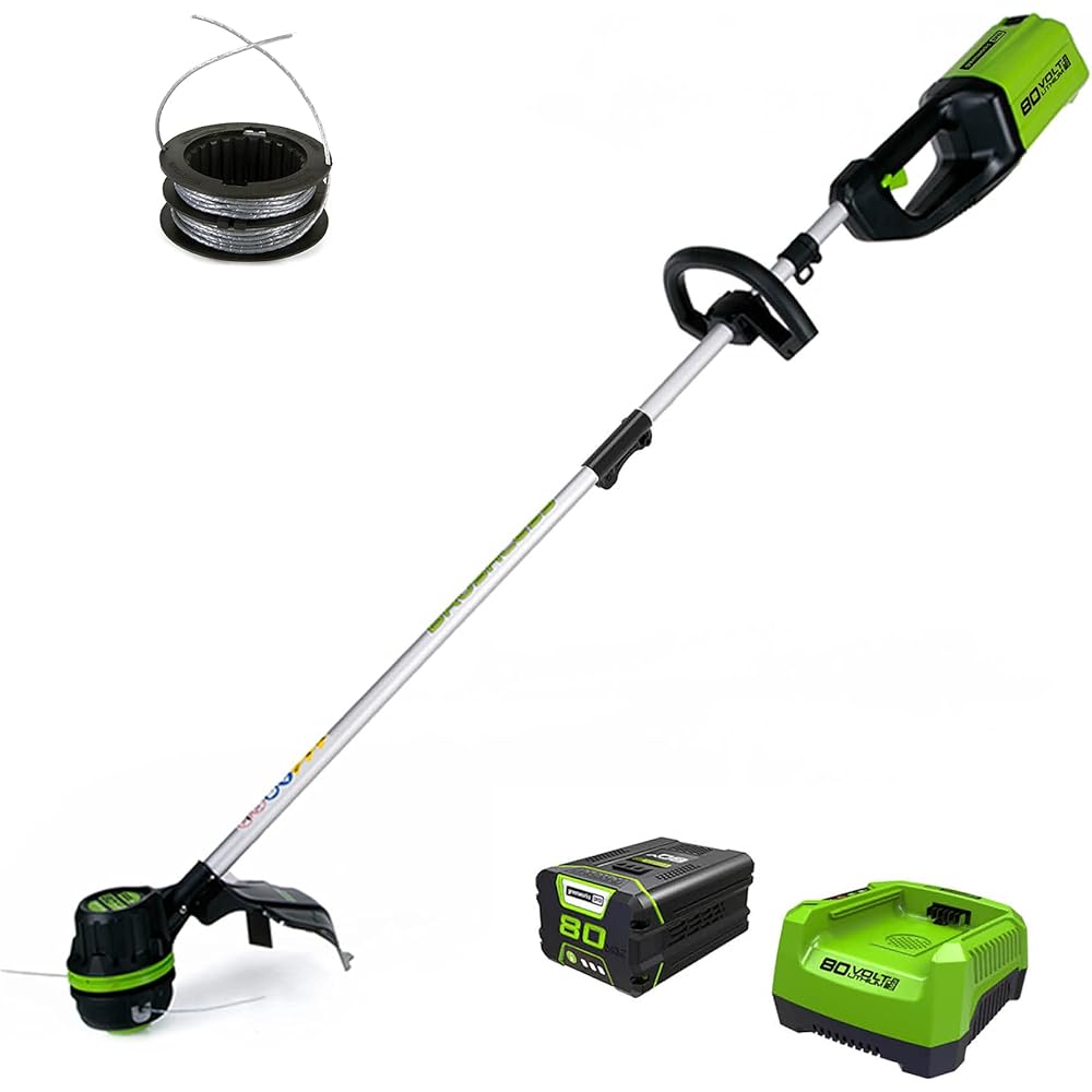 GreenWorks ST80L210 80V Cordless String Trimmer with 2.0Ah Battery