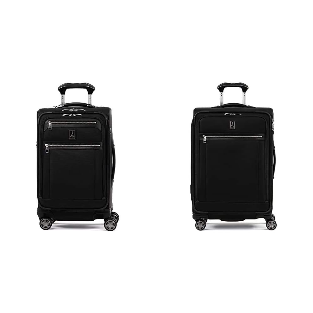 | Travelpro Platinum Elite-Softside Expandable Spinner Wheel Luggage, Shadow Black, 2-Piece Set (21/25) | Luggage Sets