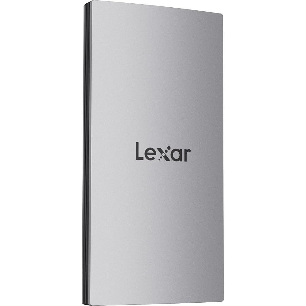 Lexar 2TB ES3 Portable SSD, Up to 1050MB/s Read &amp; 1000MB/s Write, Compatible with PC &amp; Mac, Tablets, Smartphones, External Solid State Drive, Silver (LES3XXX002T-RNSAU)