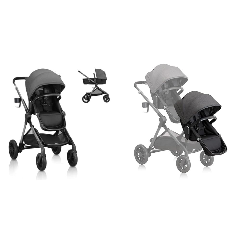 Evenflo Pivot Xpand Modular Single-to-Double Convertible Stroller