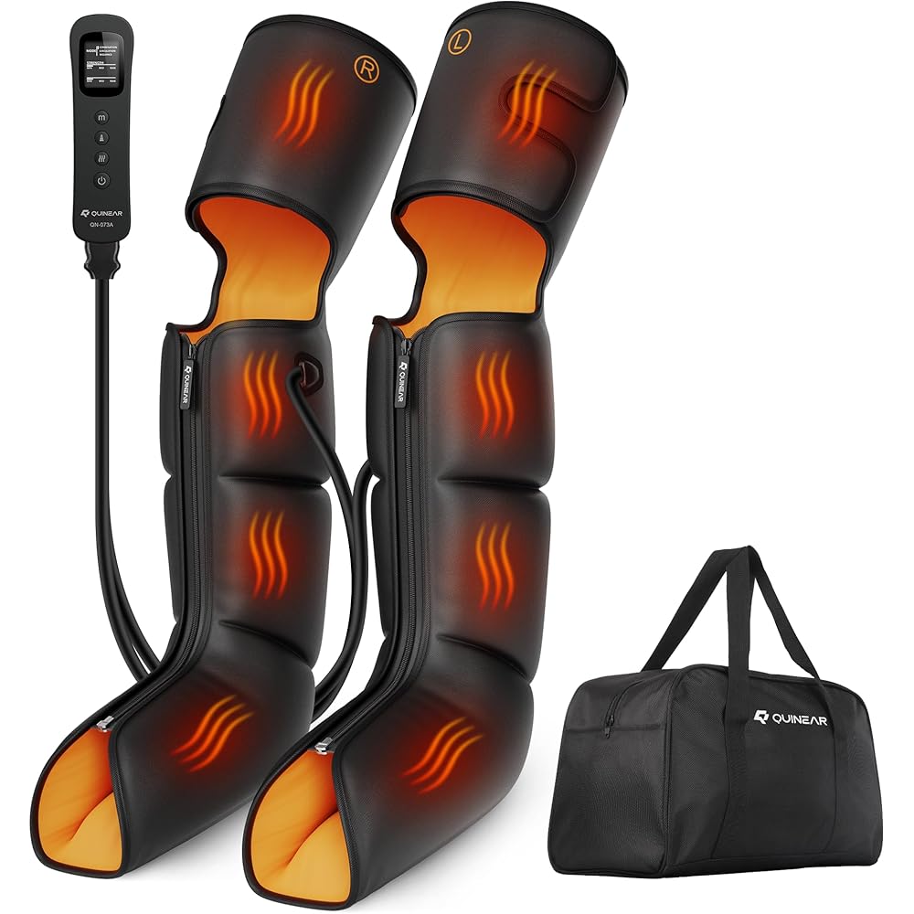 3-in-1 Compression Air Leg Massager with Heat Therapy