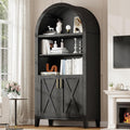 Infurnic 63-Inch Arched 5-Tier Farmhouse Storage Cabinet