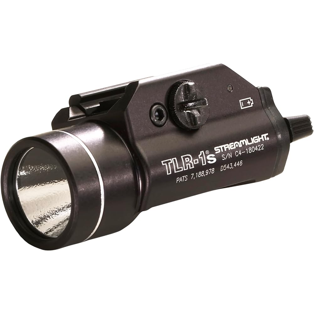 Streamlight 69211 TLR-1s 300-Lumen Weapon Mounted Light with Strobe, Earless Screw and Rail Locating Keys, Black