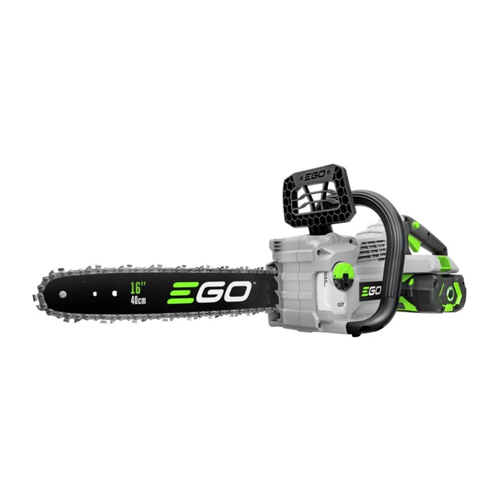 EGO POWER+ Chain Saw, 16” Battery Powered Chainsaw, Electric Cordless, Includes 56V 2.5Ah Battery and Charger – CS1611