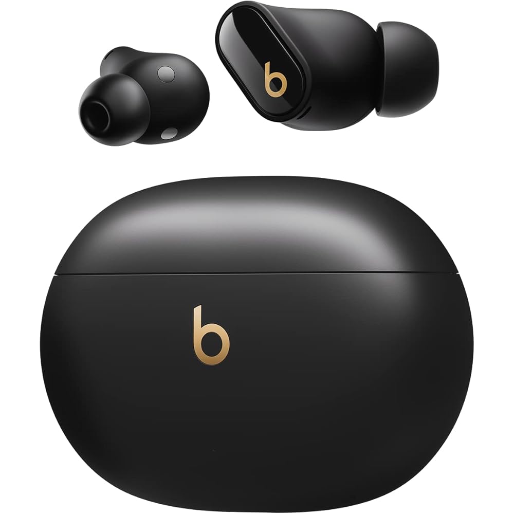 Beats Studio Buds + True Wireless Noise Cancelling Earbuds Black/Gold (Renewed Premium)