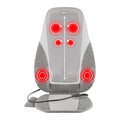 Homedics Shiatsu + Kneading &amp; Vibration Massage Cushion with Heat, Deep Kneading, Handheld Remote, Lumbar Vibration Waves, 3 Massage Zones, Upper, Lower, Full Back, Fits Most Chairs, Premium Fabric