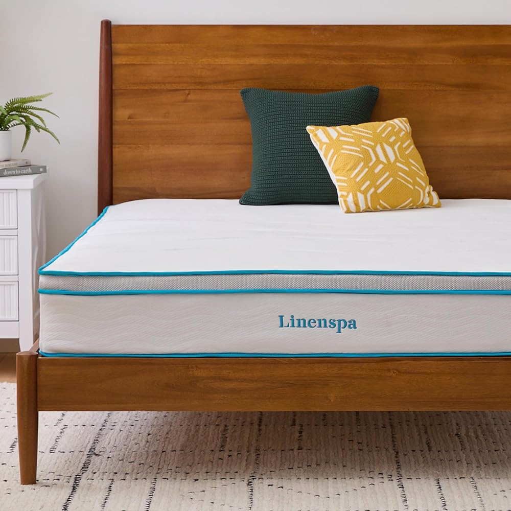 Linenspa 10-Inch Memory Foam and Innerspring Hybrid Twin Mattress