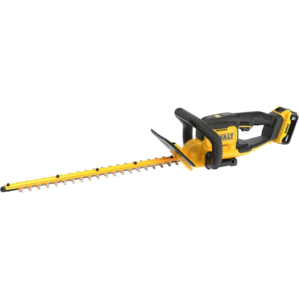 DEWALT 20V MAX 22" Cordless Hedge Trimmer Kit with Battery and Charger Included (DCHT821P1)
