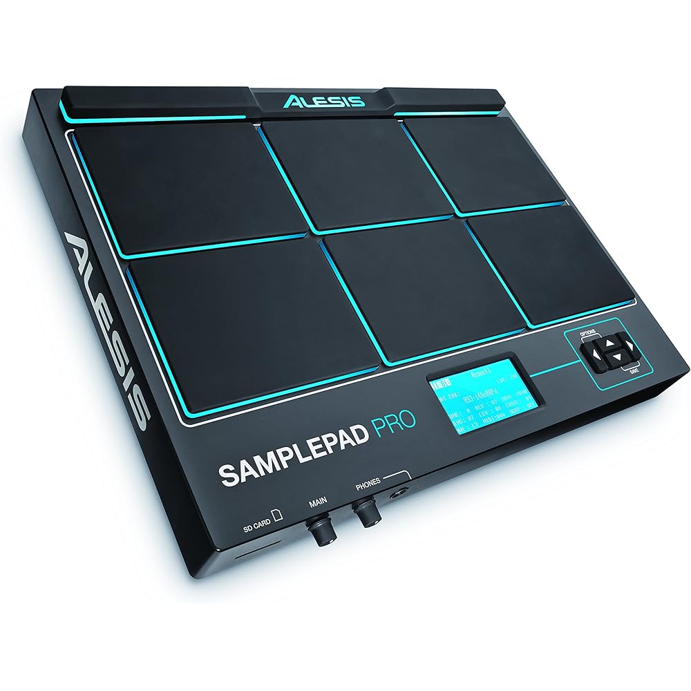 Alesis SamplePad Pro Percussion and Sample-Triggering Instrument With 8 Velocity Sensitive Drum Pads, 200+ Built-in Sounds