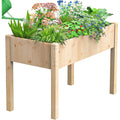 48x24x30-Inch Elevated Wooden Raised Garden Bed