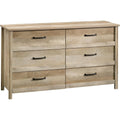 Sauder Cannery Bridge 6 Drawer Dresser, Lintel Oak finish