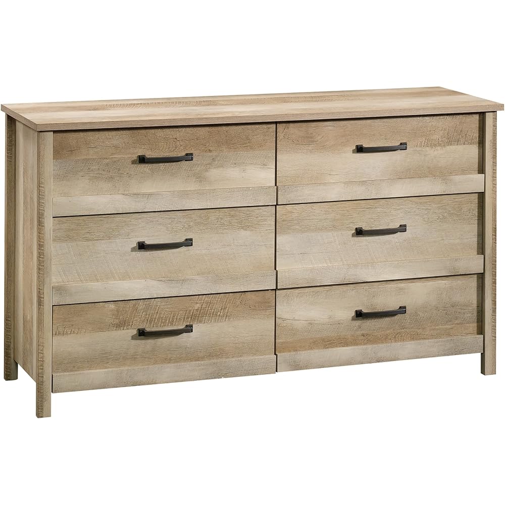 Sauder Cannery Bridge 6 Drawer Dresser, Lintel Oak finish