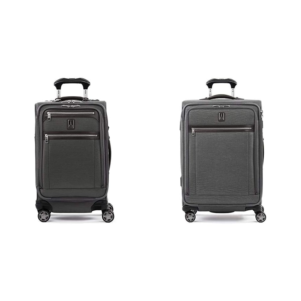 | Travelpro Platinum Elite-Softside Expandable Spinner Wheel Luggage, Vintage Grey, 2-Piece Set (21/25) | Luggage