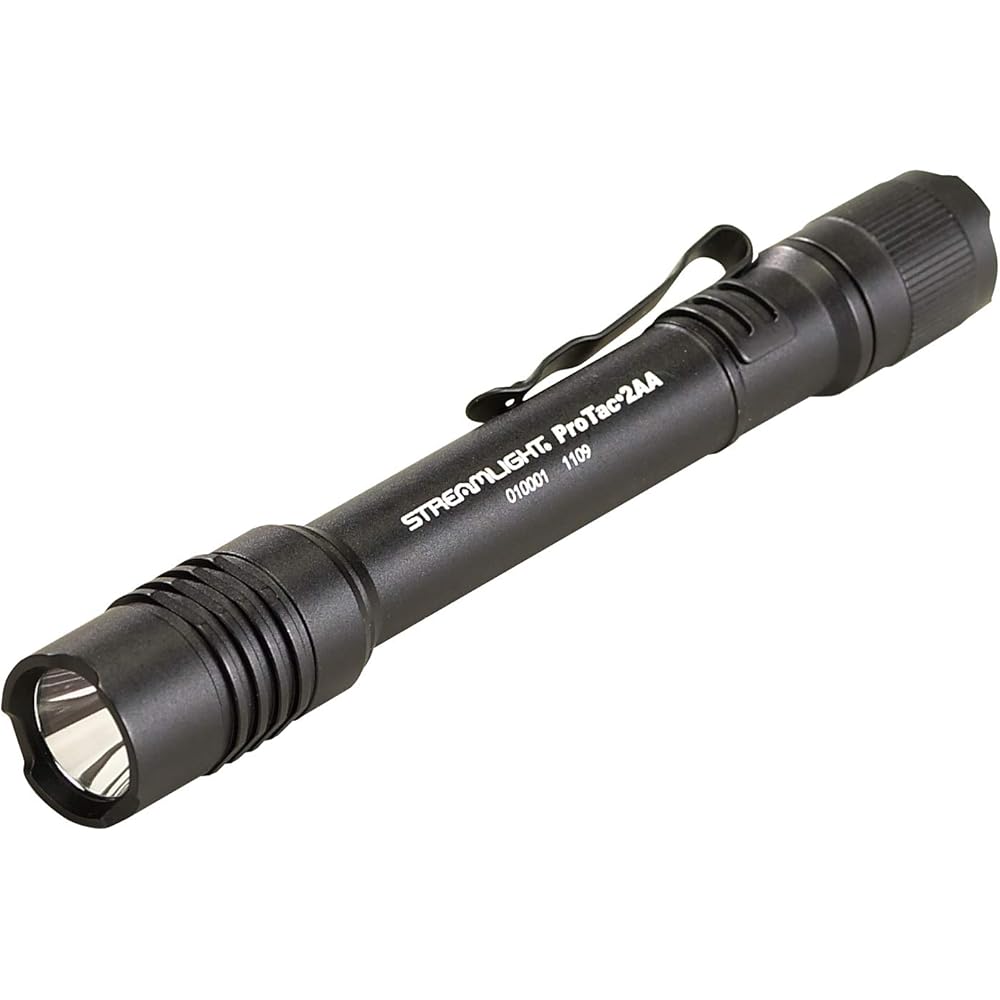 Streamlight 88033 ProTac 2AA-X 270-Lumen Rechargeable Multi-Fuel Personal Carry Tactical Flashlight, Black Basic Handheld Flashlights