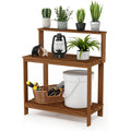 Tioman Hardwood Outdoor Patio Potting Bench (Natural)