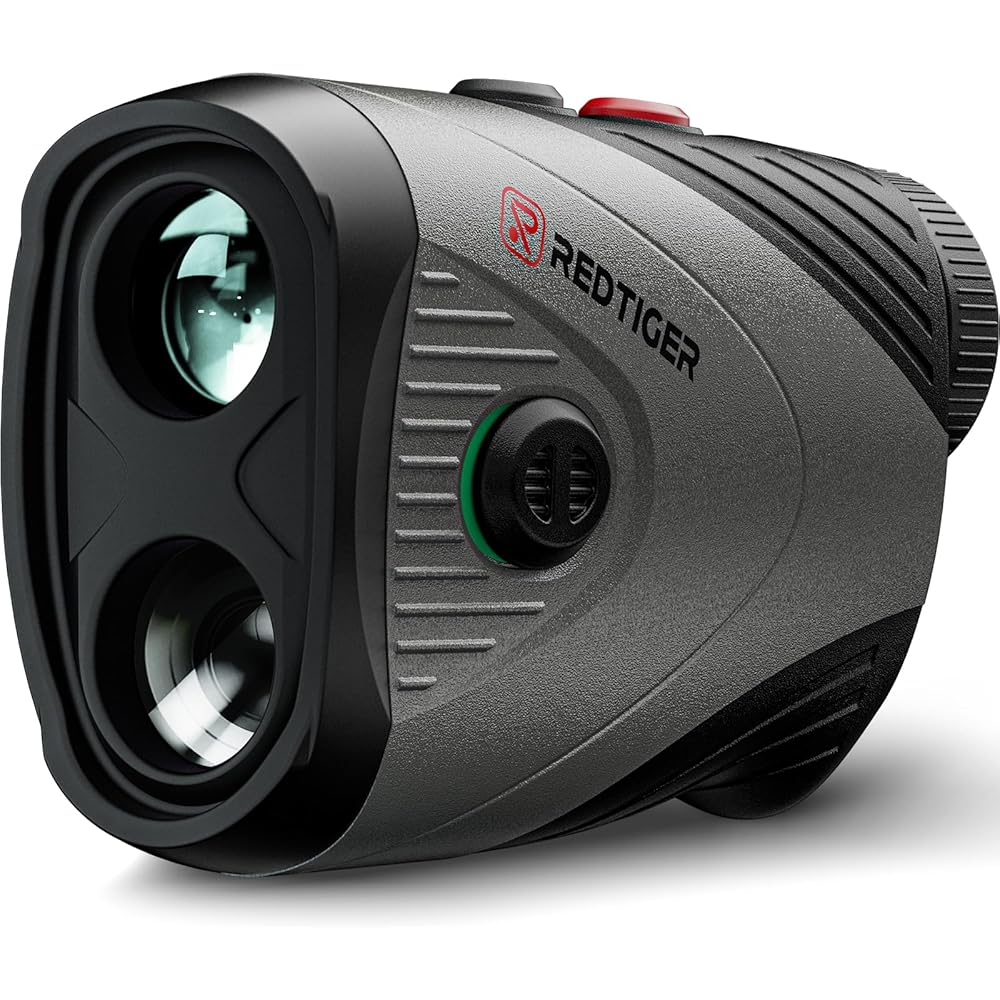 REDTIGER Golf Rangefinder, 7X Magnification 1200 Yards Laser Range Finder with Slope, Built-in Magnetic Bracket, Flag Pole Locking Vibration＆Rechargeable, GolfVue Series 1 pro