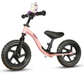 Kriddo Toddler Balance Bike and Interactive Push Bicycle (Pink)