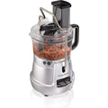 Hamilton Beach Stack &amp; Snap 8-Cup Food Processor &amp; Vegetable Chopper with Adjustable Slicing Blade, Built-in Bowl Scraper &amp; Storage Case, Silver (70820)